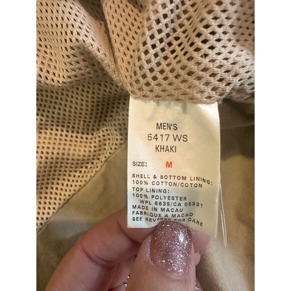 Vintage Woolrich Mens Medium Tactical Khaki Utility Jacket Multi-Pockets & Mesh - Picture 3 of 9